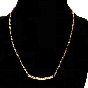 Lia Sophia gold + crystal necklace, very sweet!